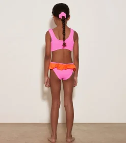 Kids Hunza G Baby 2-6 Yrs-Baby Duo Olive Bikini -