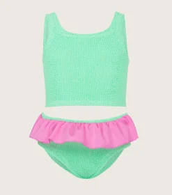 Kids Hunza G Baby 2-6 Yrs-Baby Duo Olive Bikini -