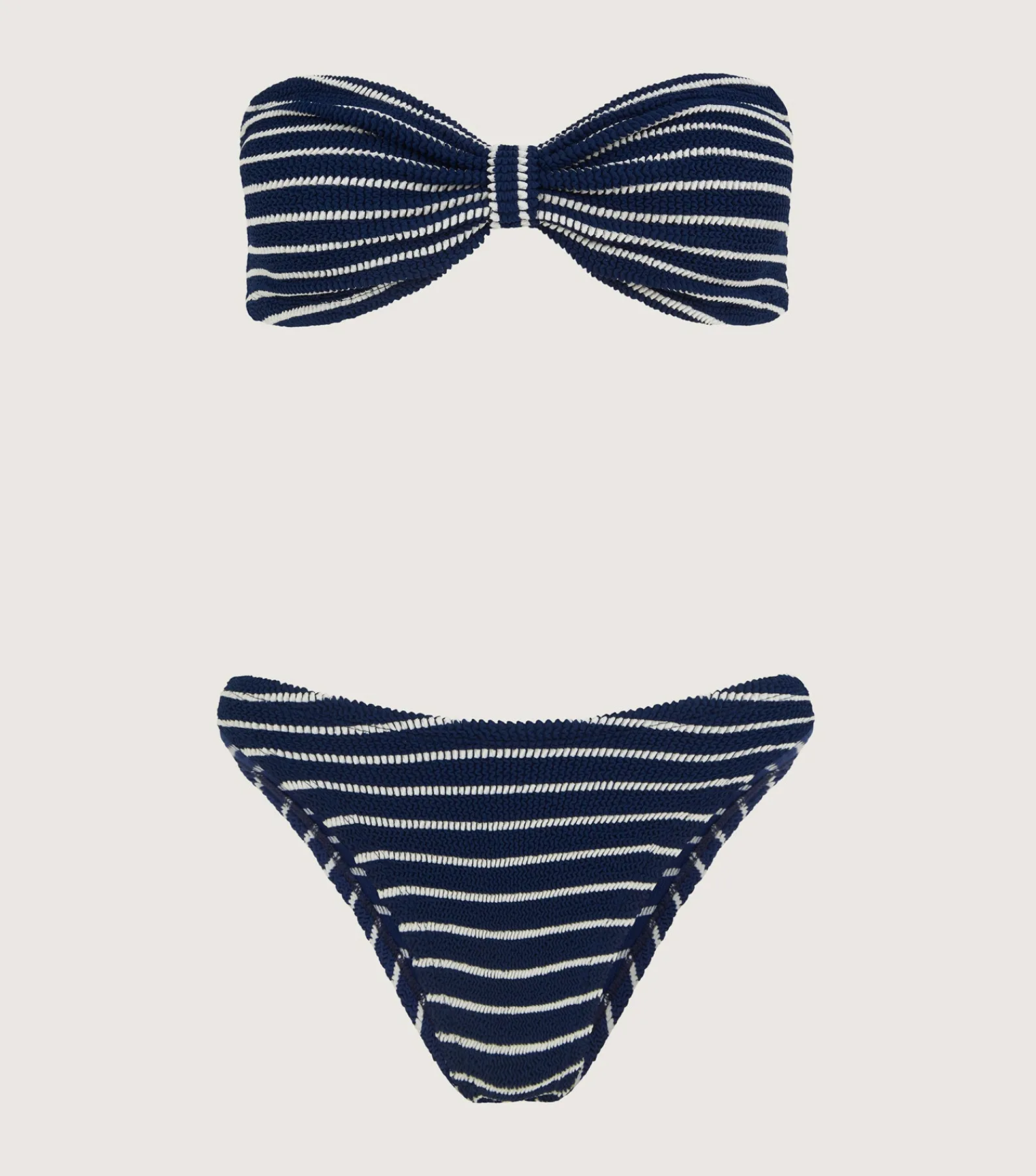 Hunza G Bikini Sets|Bandeau-Coverage Jean Bikini -