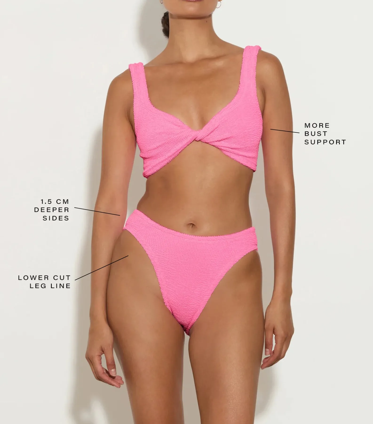 Hunza G Bikini Sets|Bralette-Coverage Juno Bikini -