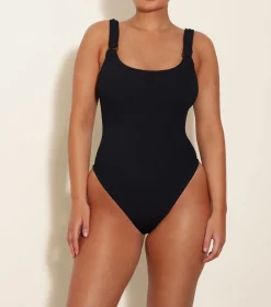 Hunza G Scoop Neck-Domino Swim -