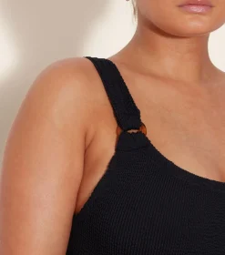 Hunza G Scoop Neck-Domino Swim -