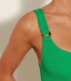 Hunza G Scoop Neck-Domino Swim -