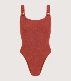 Hunza G Scoop Neck-Domino Swim -