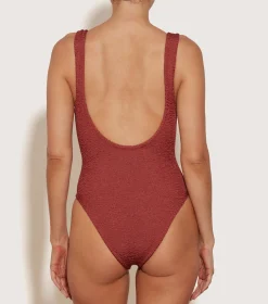 Hunza G Scoop Neck-Domino Swim -