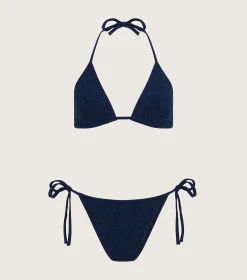 Hunza G Triangle|Bikini Sets-Gina Lurex Bikini -