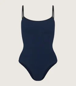 Hunza G Scoop Neck-Pamela Swim Contrast -