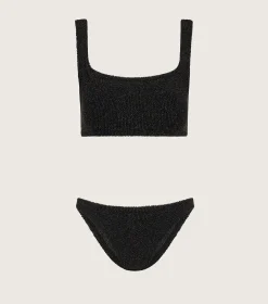 Hunza G Bikini Sets|Bralette-Xandra Lurex Bikini -